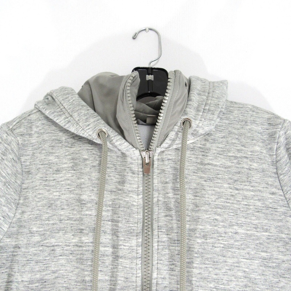 Athleta Women's‎ Jacket Medium Victory Primaloft Full Zip Hoodie Gray - Picture 2 of 16